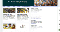 Desktop Screenshot of itsallaboutcycling.com